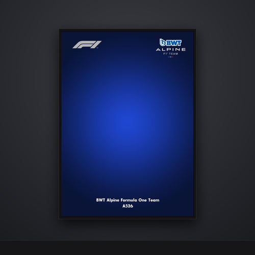 Alpine A526 F1 wall art backdrop framed printable poster