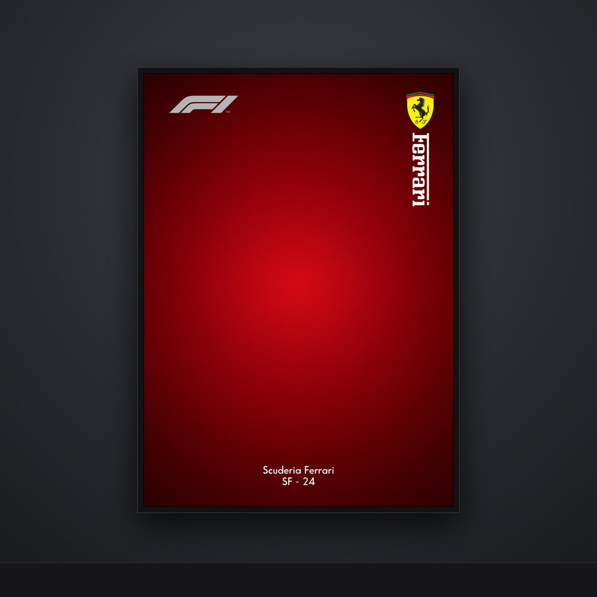 Ferrari SF-24 (LEGO 42207 edition) F1 wall art backdrop framed printable poster